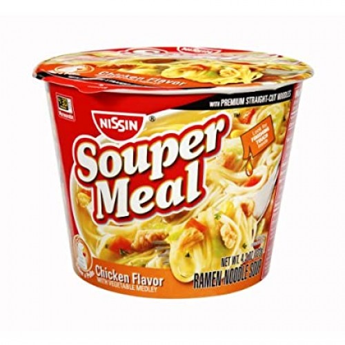 Nissin Souper Meal Flavor Ramen Noodle Soup Chicken