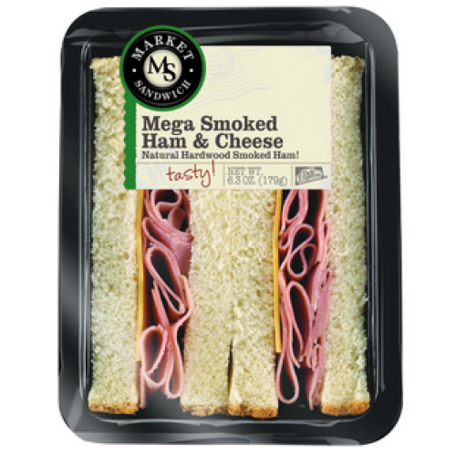 Deli Express Black Forest Ham & Cheese Mega Wedge Sandwich