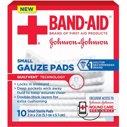 Band-Aid Gauze Pads 2x2 In.
