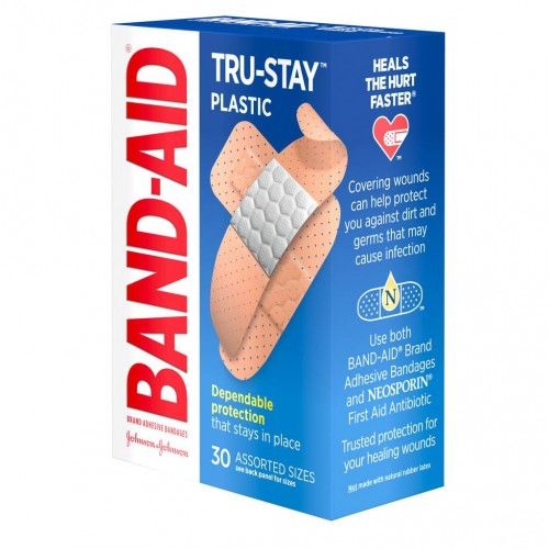 Band-Aid Tru-Stay Plastic Bandages Assorted