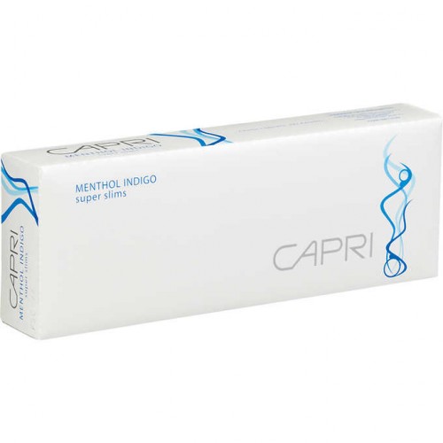 Capri Menthol Indigo Super Slilms 100 Box
