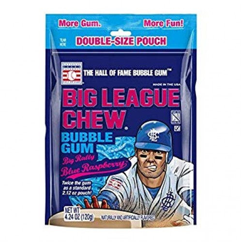 Big League Chew Bubble Gum Blue Raspberry Candy