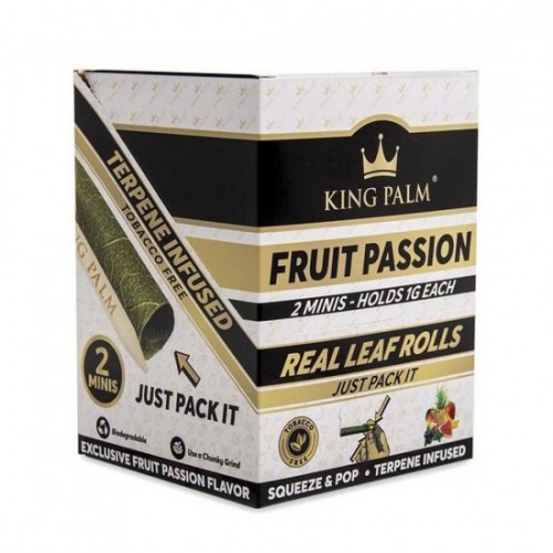 King Palm Mini Roll Fruit Passion 20-2pk