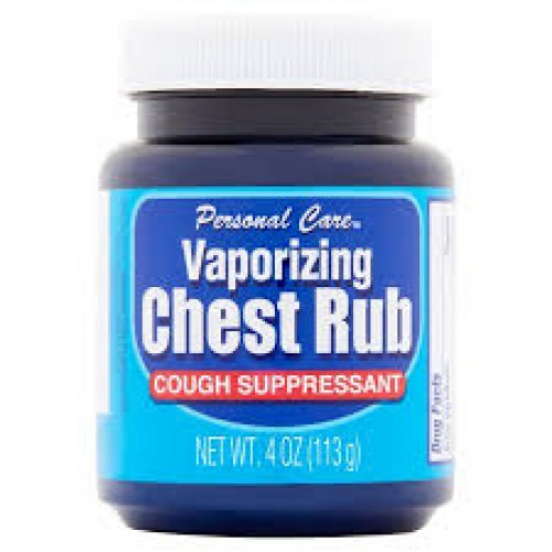 Personal Care Vaporizing Chest Rub