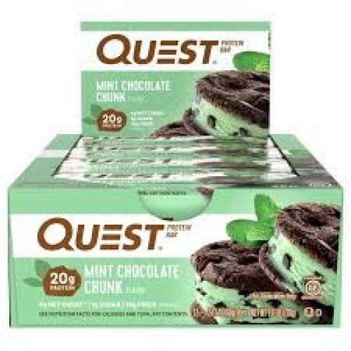 Quest Protein Bar Mint Chocolate Chunk