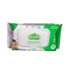 Simply Soft Baby Wet Wipes Green