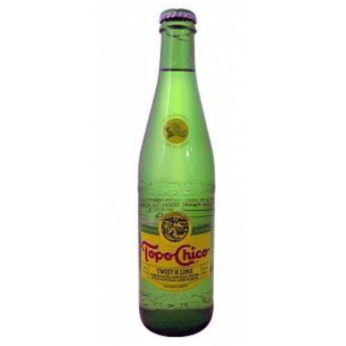 Topo Chico Lime Water Glass Bottle