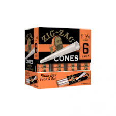 Zig Zag Cigarette Paper  Cone 1 1/4 6 Pack