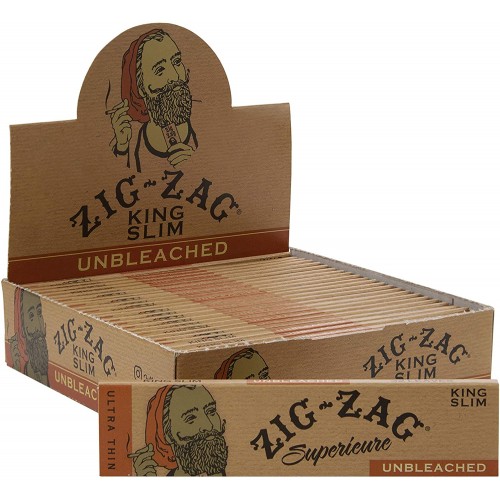 Zig Zag Superior Ultra Thin King Slim Unbleached Paper