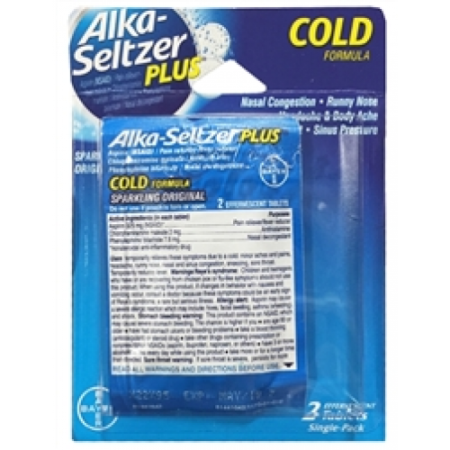 Alka Seltzer Plus Blister Pack