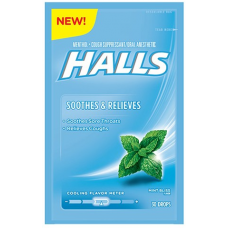 Halls Soothes & Relieves Drops Mint Bliss