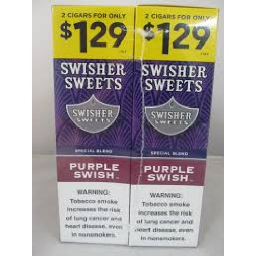 Swisher Sweets Cigarillos Purple Swish 2/$1.29