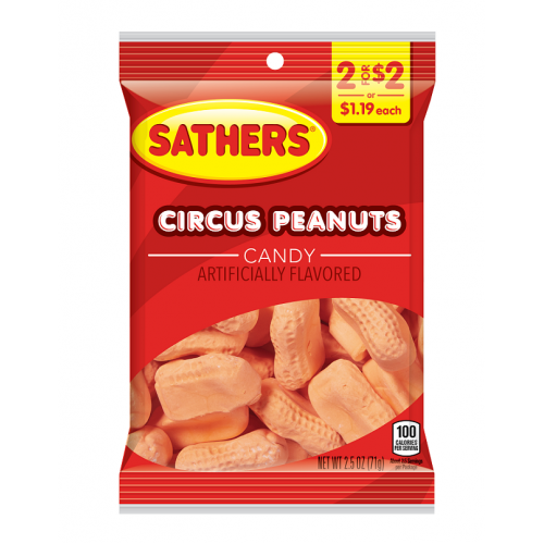 Sathers 2/$2 Circus Peanuts