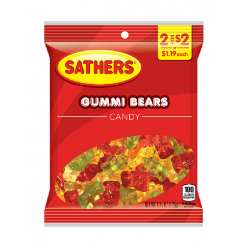Sathers 2/$2 Gummi Bears