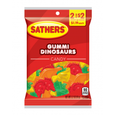 Sathers 2/$2 Gummi Dinosaurs