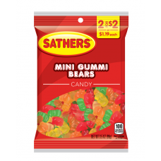 Sathers 2/$2 Mini Gummi Bears