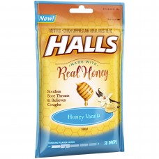 Halls Real Honey Vanillla