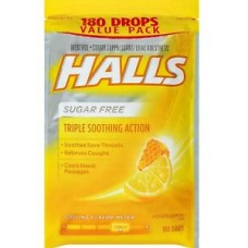Halls Honey Lemon Sugar Free Drops Bag