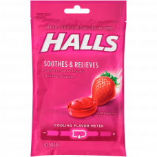 Halls Strawberry Triple Accion Drops