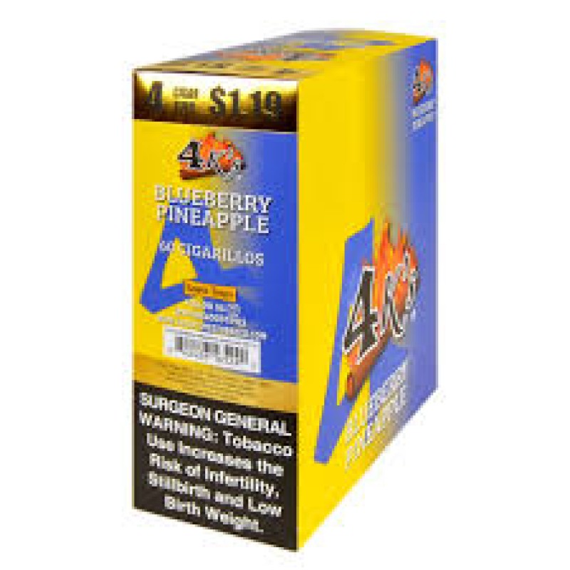 4King Cigarillos Blueberry Pineapple 4 for $1.19