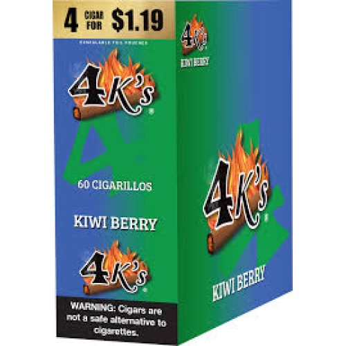 4King Cigarillos Kiwi Berry 4 for $1.19