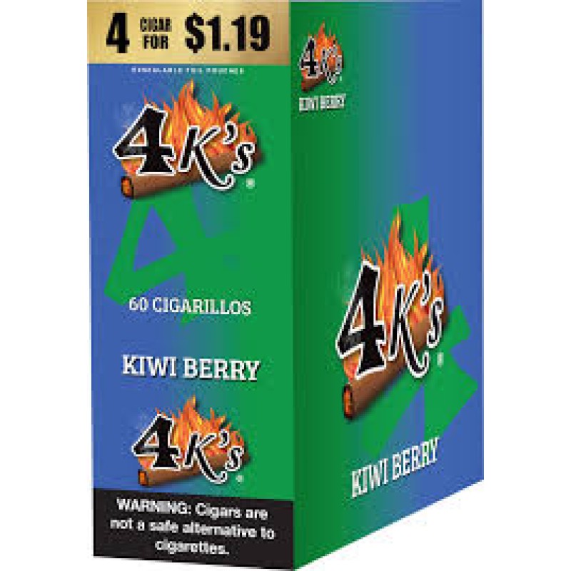 4King Cigarillos Kiwi Berry 4 for $1.19