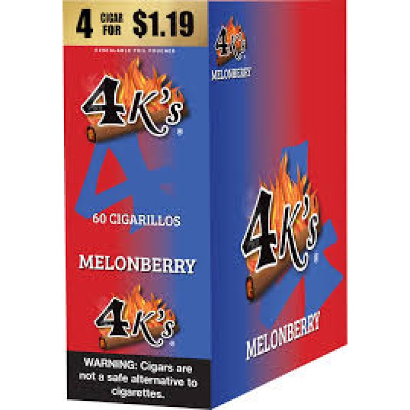 4King Cigarillos Melonberry 4 for$ 1.19