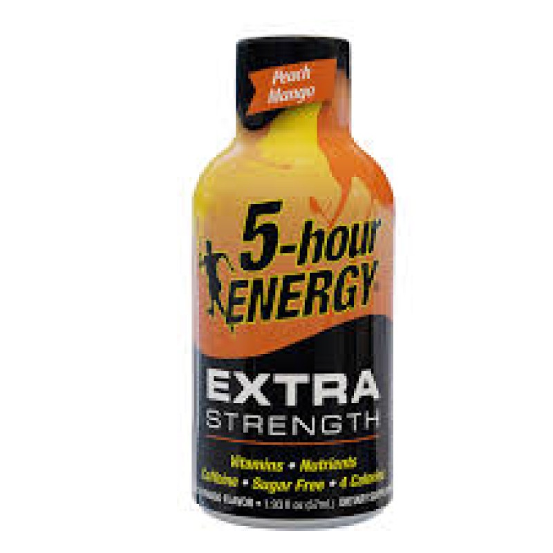 5-Hour Energy Shots Extra Strength Peach Mango