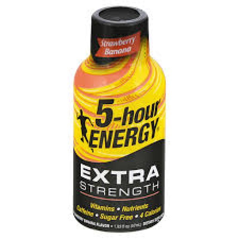 5-Hour Energy Shots Extra Strength Strawberry Banana