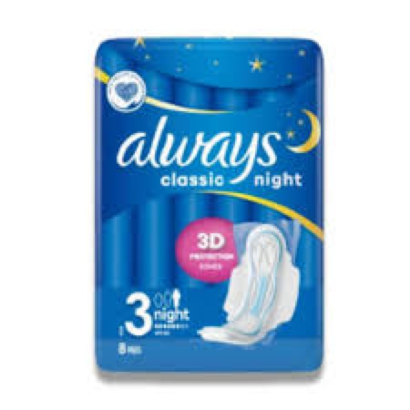 ALWAYS CLASSIC NIGHT 8 CT