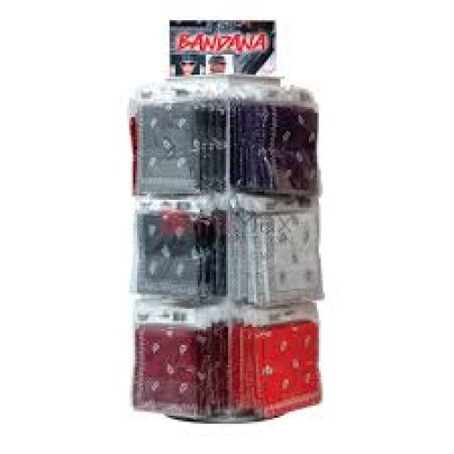 BANDANA  DISPLAY MIX 144 PC