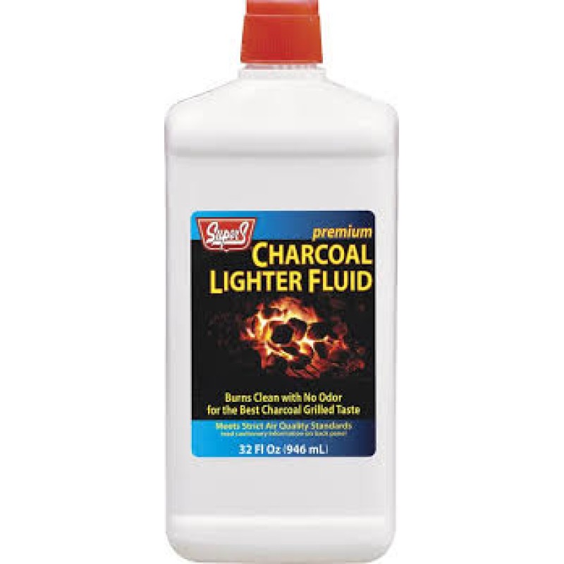 CHARCOAL LIGHTER FLUID 32OZ SUPERS