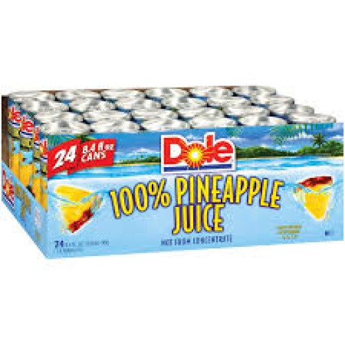 DOLE PINEAPPLE JUICE 8 OZ - 24 CT