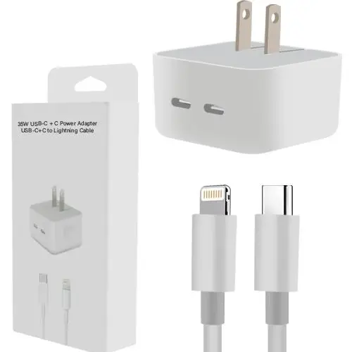 DUAL HOME CHARGER IPHONE PD CABLE COMBO