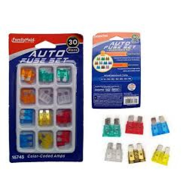 FAMILY MAID ASSORTED AUTO FUSE SET 24 CT