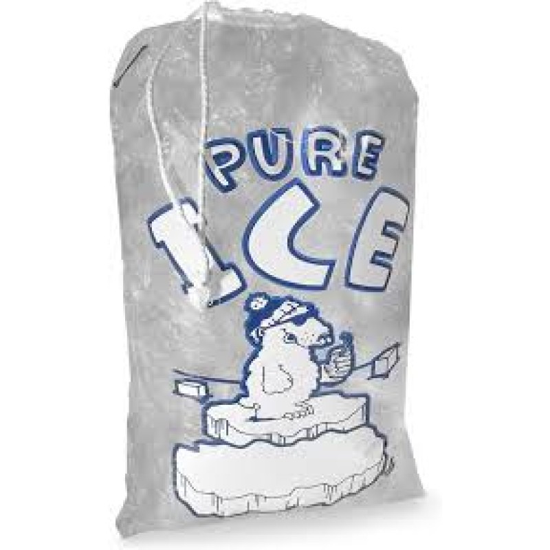 ICE BAG 10 LBS WITH STRING 500 CT