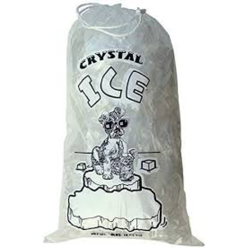 ICE BAG 20 LBS WITH STRING 250 CT