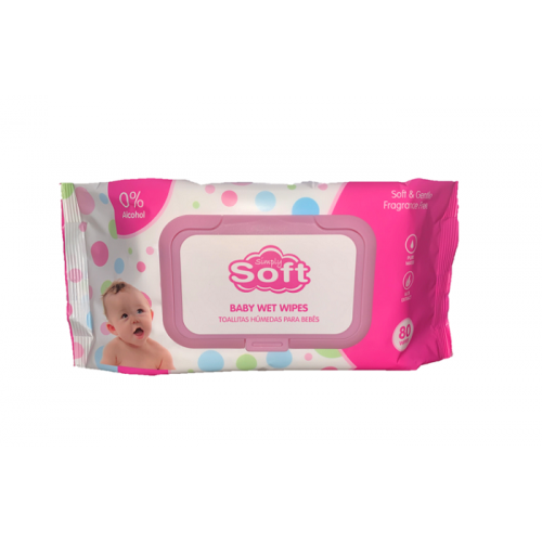 Simply Soft Baby Wet Wipes Pink