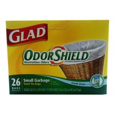 Glad Bags Odor Shield, Small Garbage 4 Gal