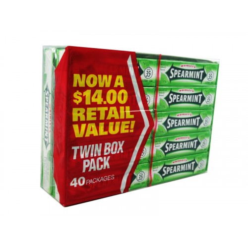 Wrigleys Spearmint Chewing Gum $.35
