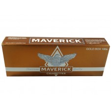 Maverick Gold Cigarettes 100 Box