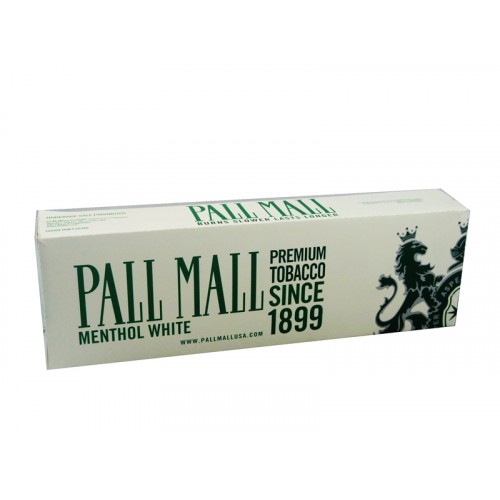Pall Mall Menthol White Kings Box