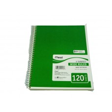 Subject Notebook Wide Ruled 120 Sheets