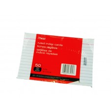 Index Ruled Card 50 Sheet Mead