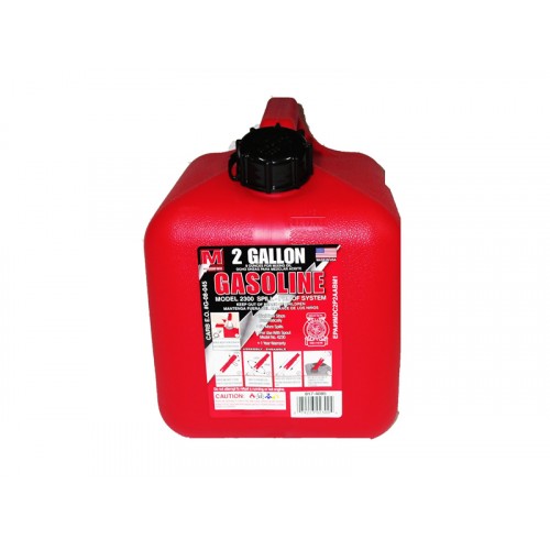 Gas Can 2 Gallon Gasoline Spill Proof