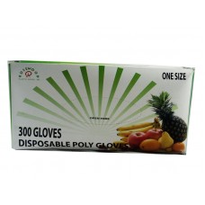 Gloves, Poly Disposable One Size