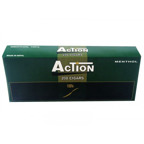 Action Filtered Cigars Menthol 100's