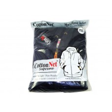 Cotton Net Full-Zip Hooded Jacket Assorted
