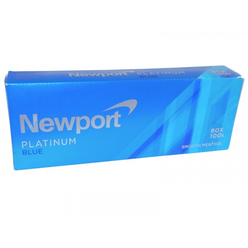 Newport Platinum Blue Menthol Cigarettes 100 Box