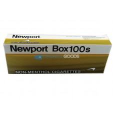 Newport Non-Menthol Cigarettes Gold 100 Box